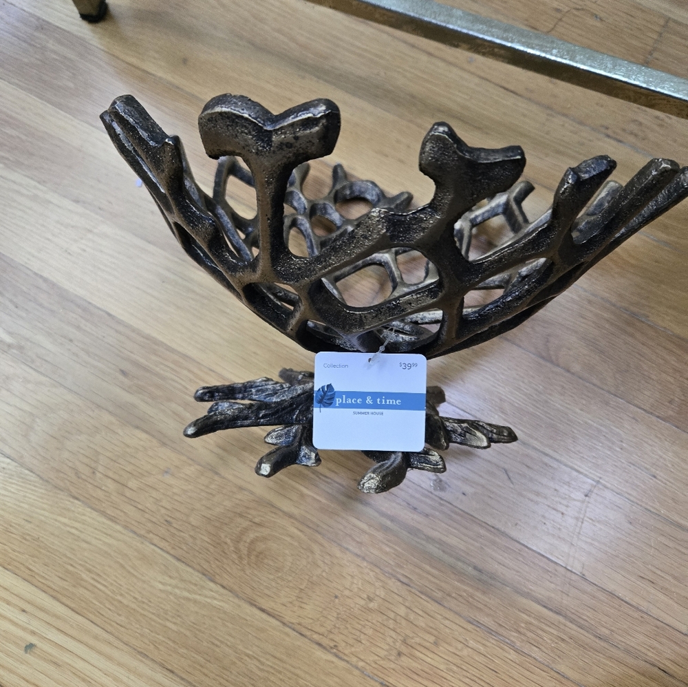Elegant Bronze Wall Sculpture